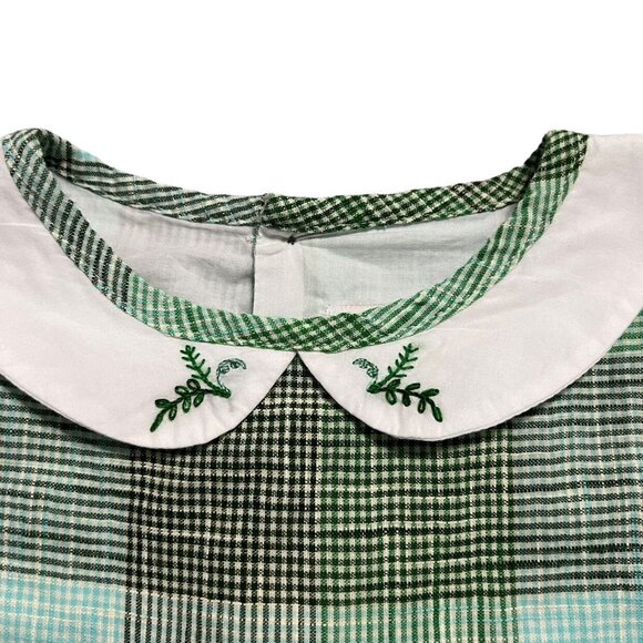 Well Dressed Wolf WDW 5Y Green Plaid Dress - Picture 3 of 6